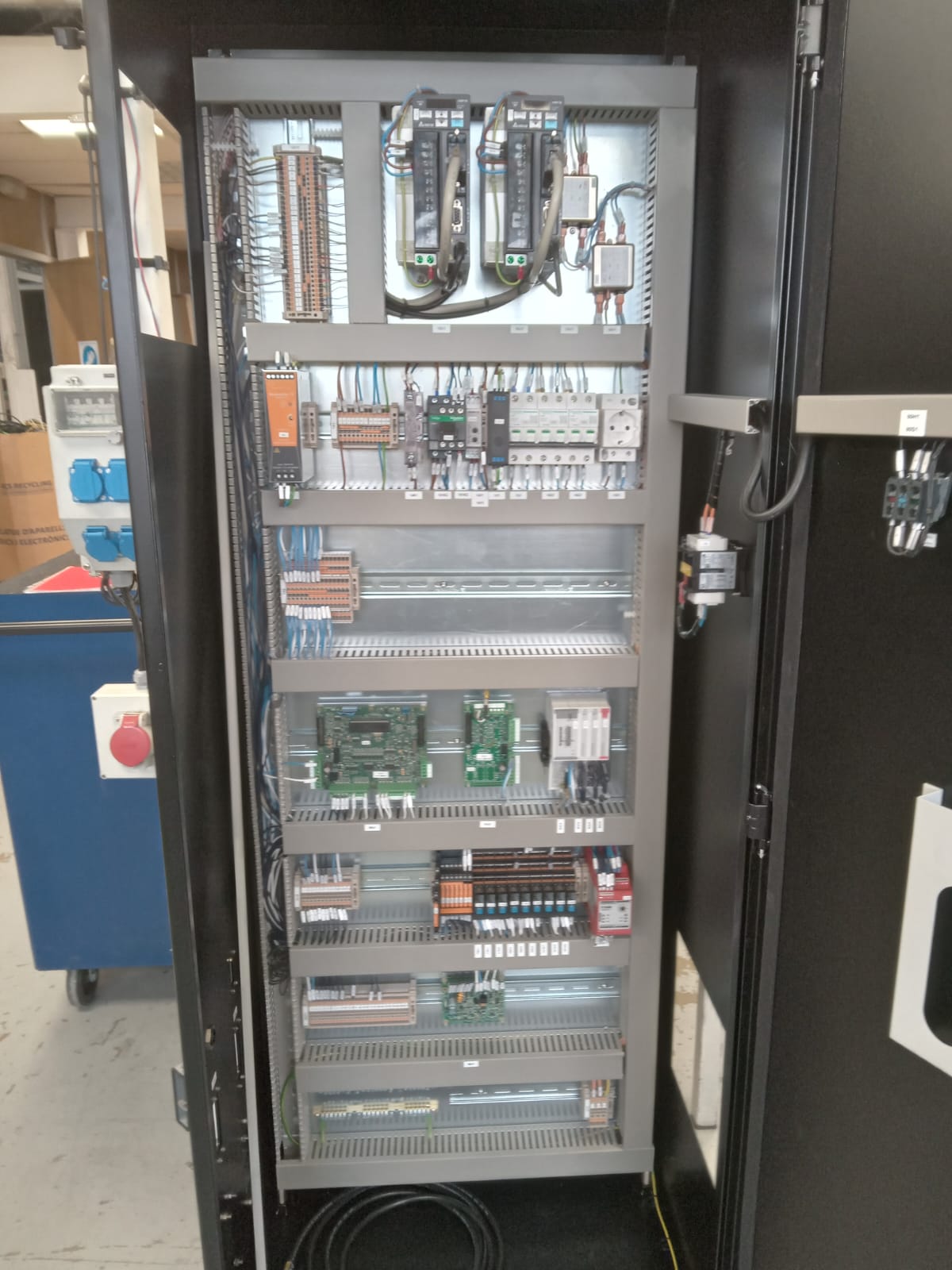 Cuadro eléctrico industrial DEX - Detalle componentes